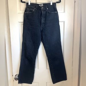 Agolde Pinch Waist Kick Size 26 Faded Black - Great Condition